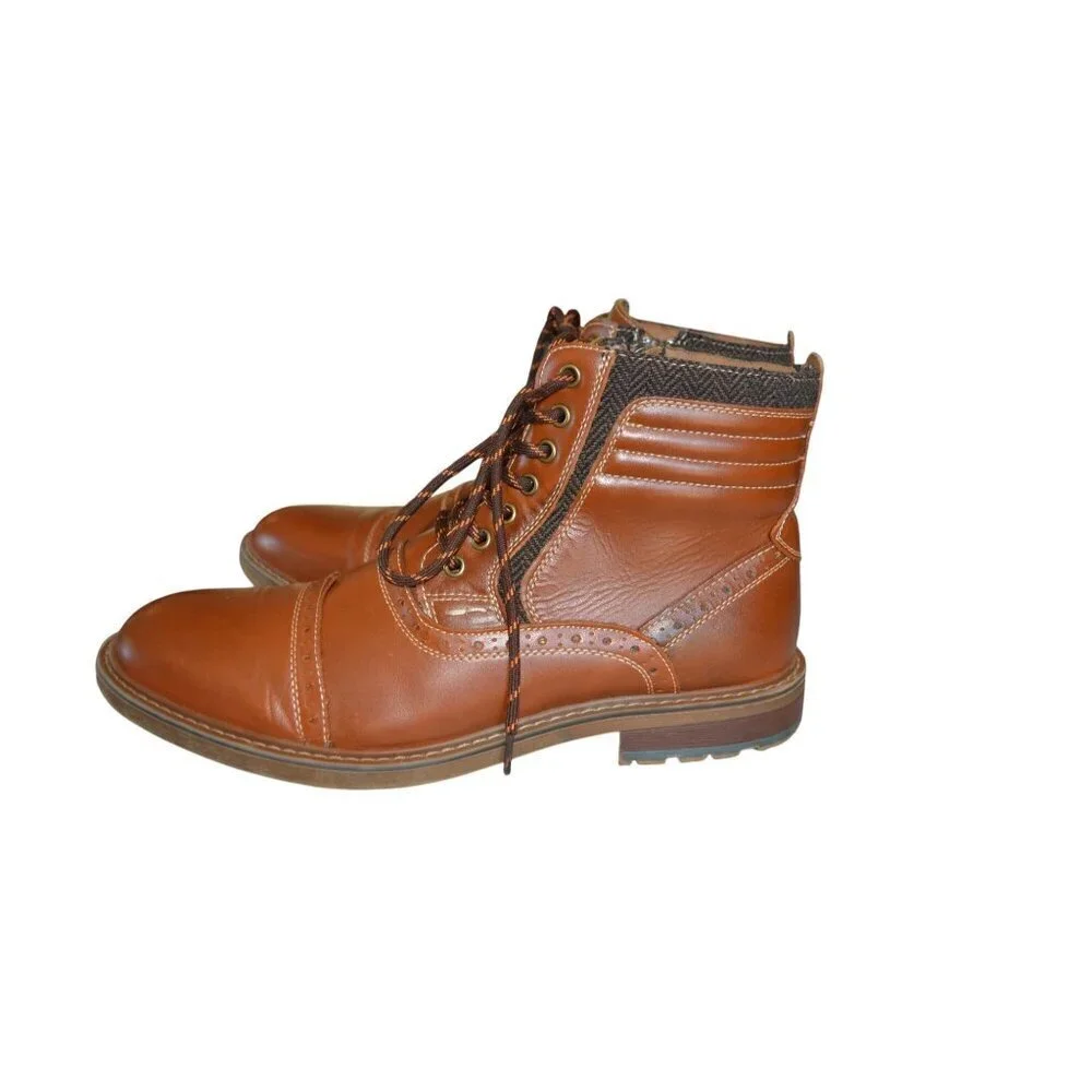 Arkbird Men's Chelsea Brown Boots Leather Chukka Ankle Size 9.5 Classy Comfort